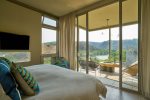 Second master suite overlookig Presa Obraje and surrounding hills